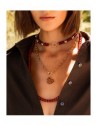 Charm Rue des Mille CharmBar Cuore Wild XL dorato giraffato marrone — esempio di abbinamento; gli altri gioielli sono esclusi