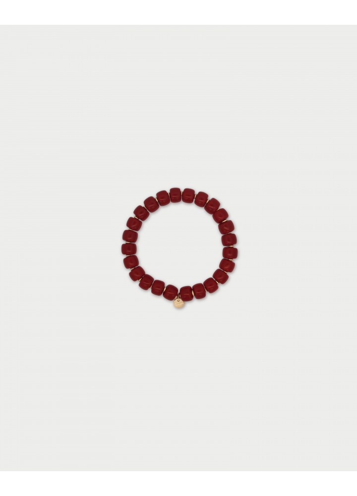 Bracciale elastico Rue des Mille Charm Bar Ibiza burgundy