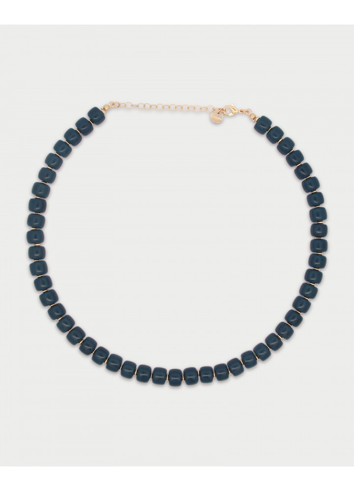 Collana Rue des Mille Charm Bar Ibiza blu navy