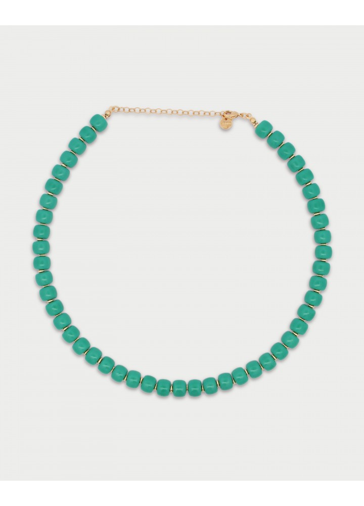 Collana Rue des Mille Charm Bar Ibiza verde laguna