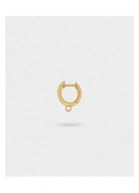 Orecchino Rue des Mille Charm Bar Mini Hoop dorato a scattino