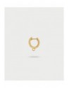 Orecchino Rue des Mille Charm Bar Mini Hoop dorato a scattino