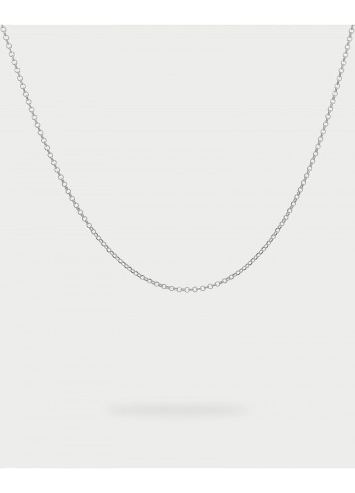Collana Rue des Mille Charm Bar Basic Chain Long rodiata