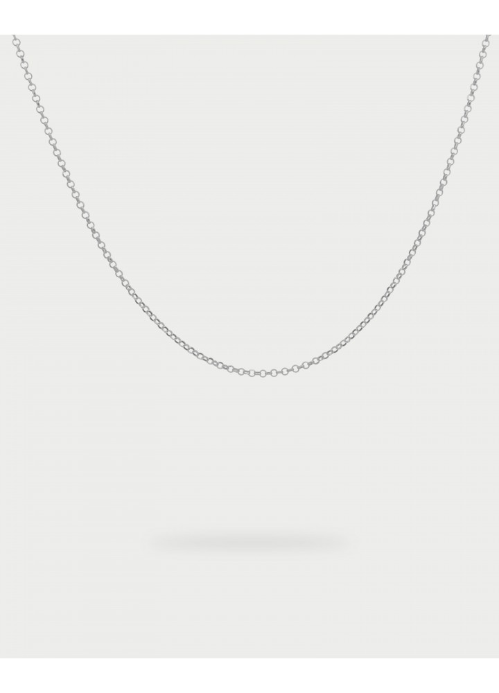 Collana Rue des Mille Charm Bar Basic Chain Short rodiata