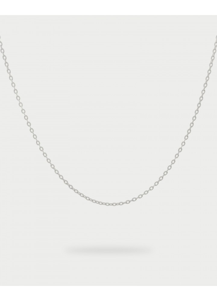 Girocollo base a catena Rue des Mille Puffy Letters rodiato