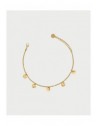 Bracciale Rue des Mille Gipsy Chic dorato con medagliette pendenti