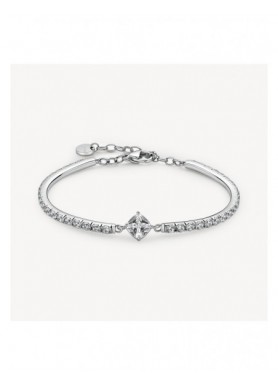 Bracciale Brosway Desideri in acciaio con cubic zirconia cushion BEI113
