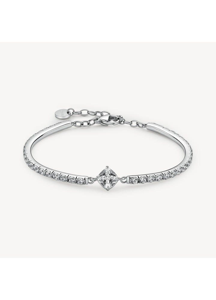 Bracciale Brosway Desideri in acciaio con cubic zirconia cushion BEI113