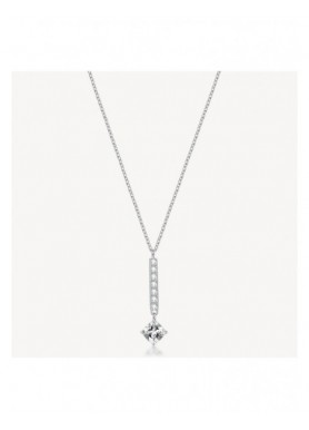 Collana Brosway Desideri in acciaio con barretta e cubic zirconia bianco BEIN031 — vista principale