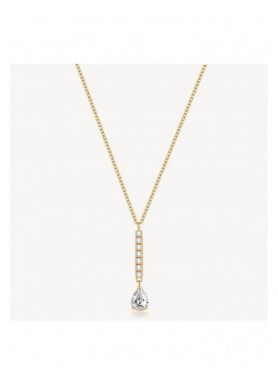 Collana Brosway Desideri dorata con barretta e goccia BEIN034 - vista del prodotto