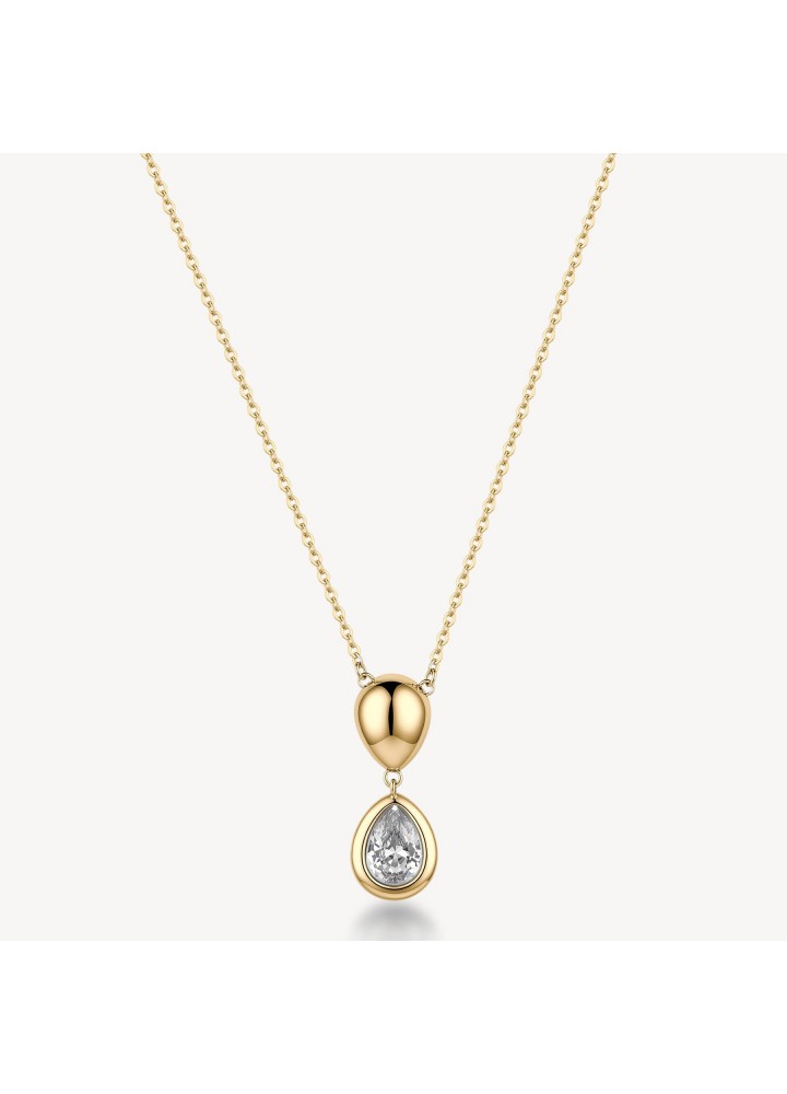 Collana Brosway Glow dorata con pendente a goccia e cubic zirconia BGW04 — vista principale