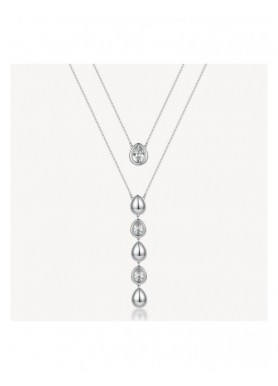 Collana multifilo Brosway Glow con gocce e zirconi BGW05