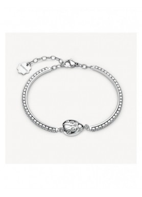 Bracciale semirigido Brosway Chakra con coccinella e cristalli BHKB316