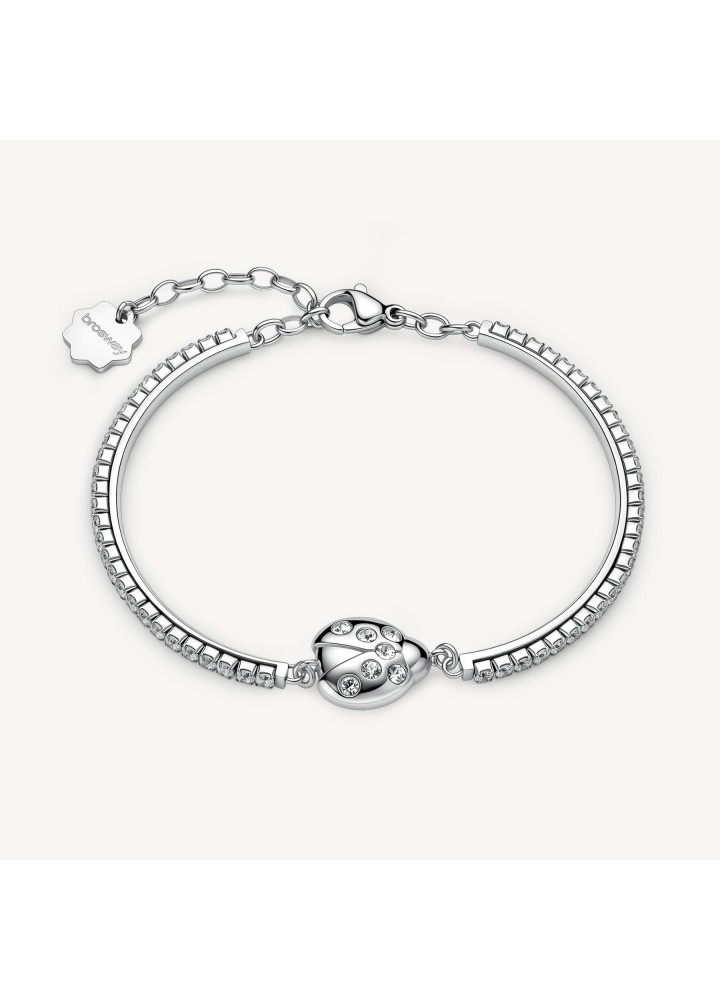 Bracciale semirigido Brosway Chakra con coccinella e cristalli BHKB316