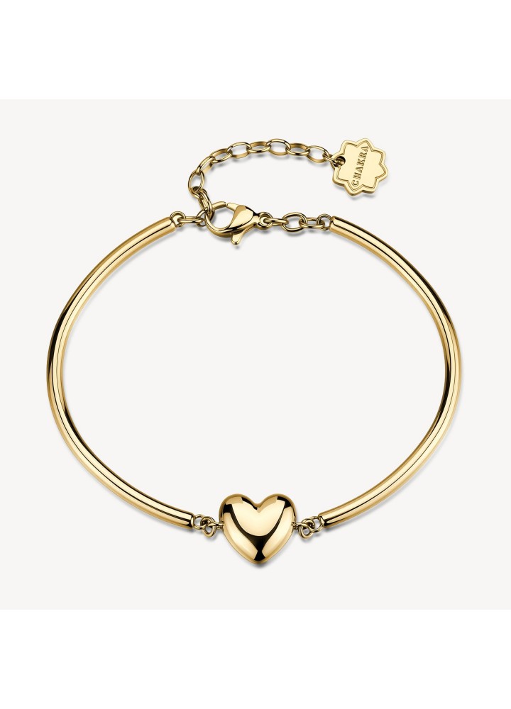 Bracciale Brosway Chakra Amore dorato con cuore BHKB321