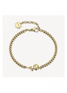 Bracciale Brosway Chakra dorato con rosa BHKB329 - vista del prodotto