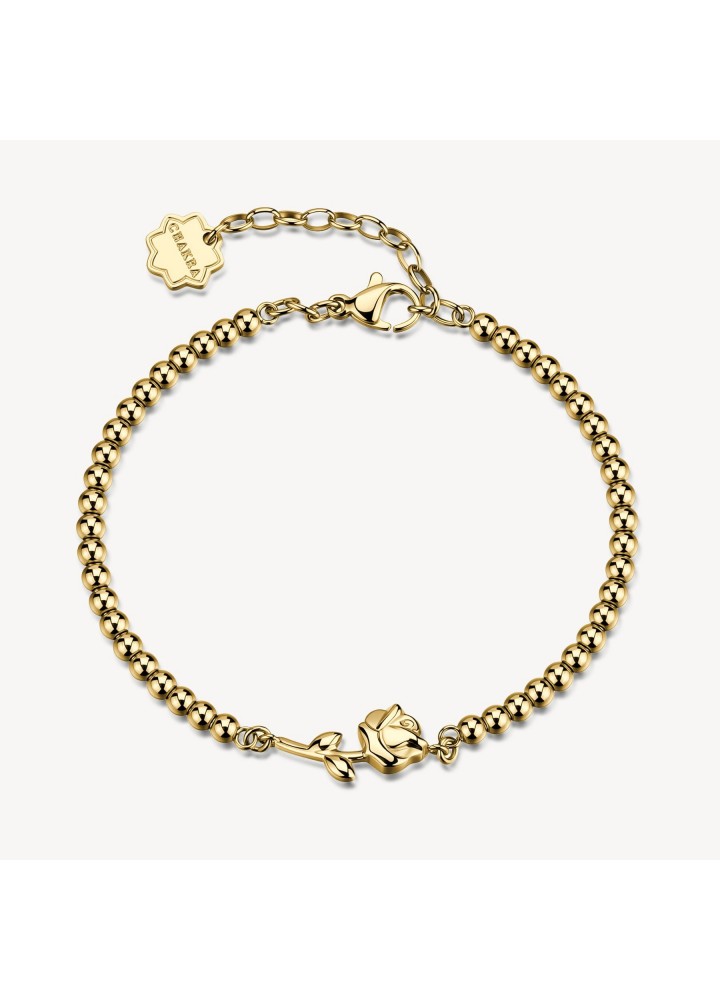 Bracciale Brosway Chakra dorato con rosa BHKB329 - vista del prodotto