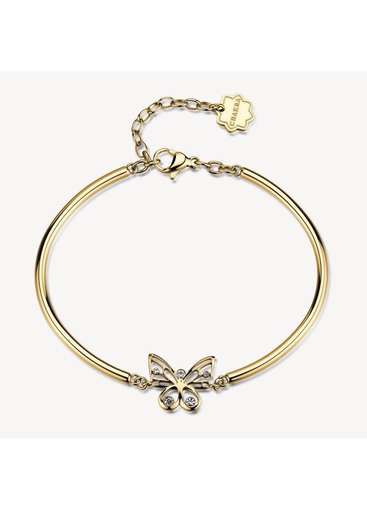 Bracciale Brosway Chakra Amore dorato con farfalla BHKB333