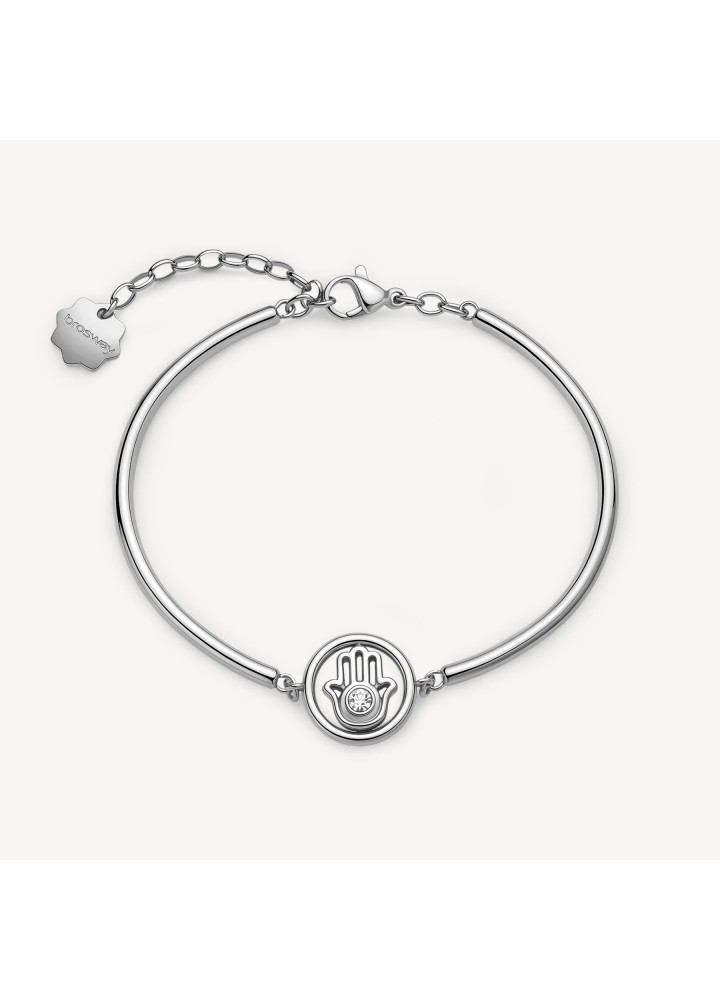 Bracciale Brosway Chakra BHKB338 con mano di Fatima e cristallo - vista del gioiello