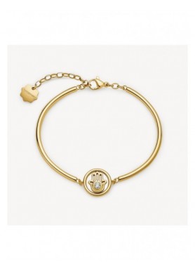 Bracciale Brosway Chakra Protezione dorato con mano di Fatima e cristallo BHKB339 — vista principale