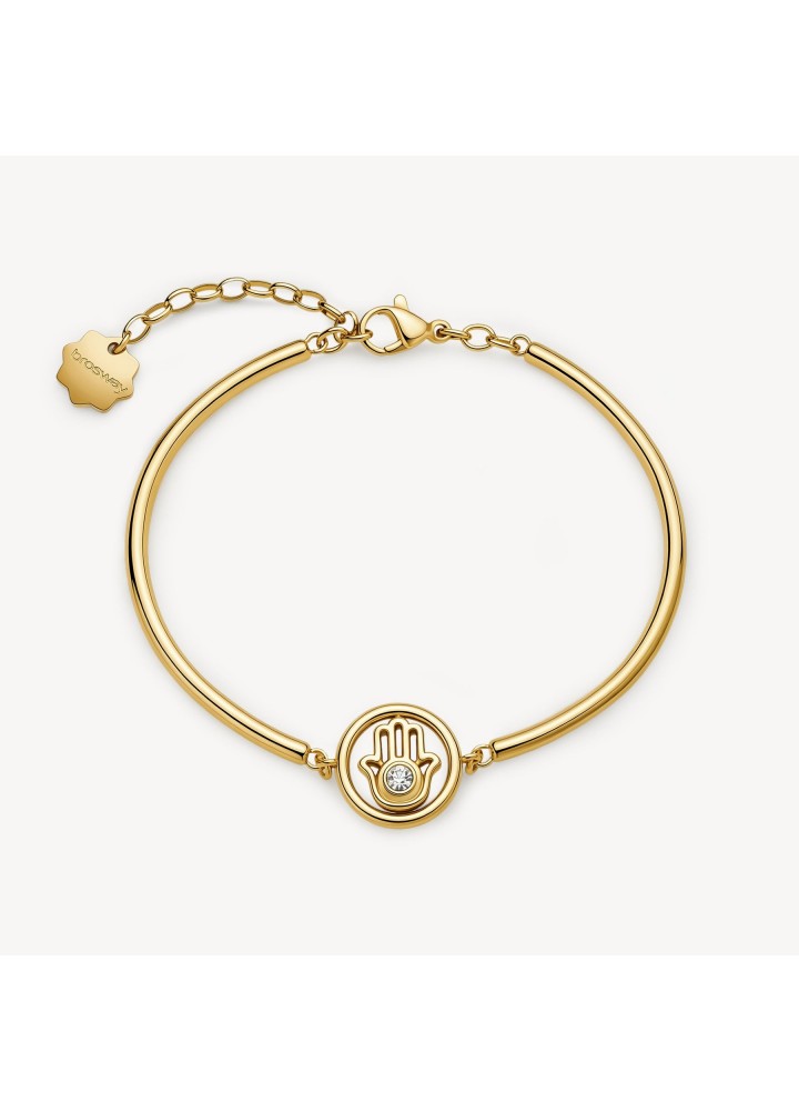 Bracciale Brosway Chakra Protezione dorato con mano di Fatima e cristallo BHKB339 — vista principale