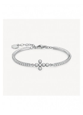Bracciale Brosway Chakra BHKB344 con croce, perla e zirconi - vista del gioiello