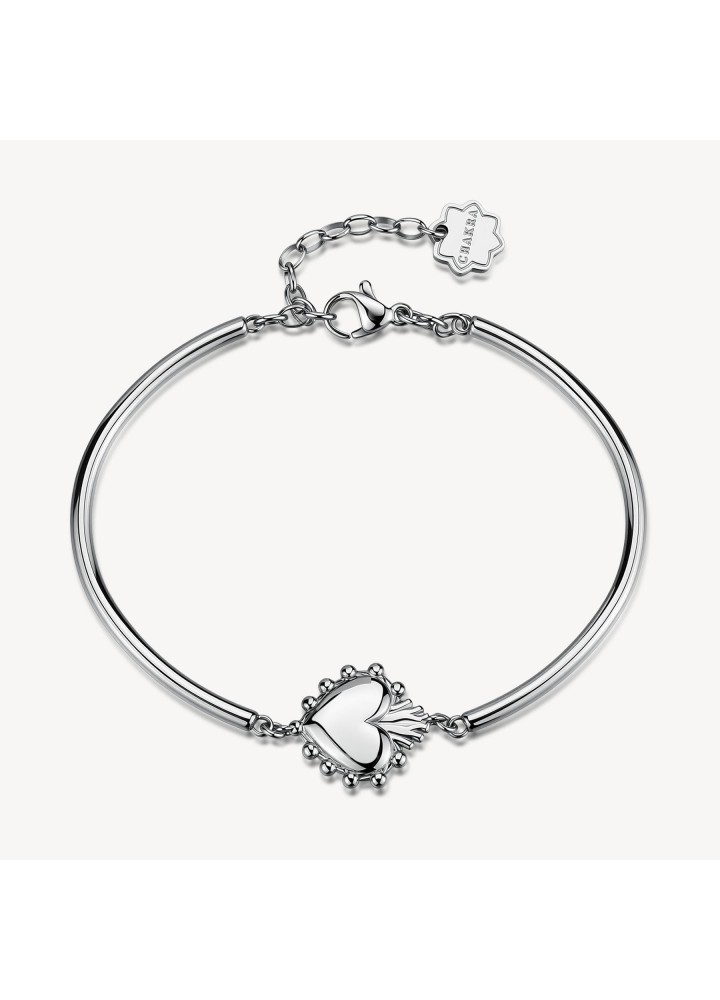 Bracciale Brosway Chakra Protezione in acciaio con cuore sacro BHKB345 — vista principale