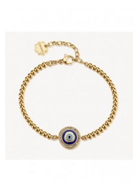 Bracciale Brosway Chakra Protezione con occhio di Nazar e zirconi BHKB350