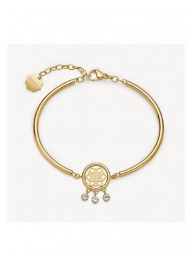 Bracciale Brosway Chakra Protezione dorato con acchiappasogni e cristalli BHKB352 — vista principale