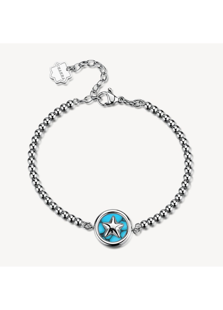 Bracciale Brosway Chakra stella e turchese ricostruito BHKB355 - vista del prodotto