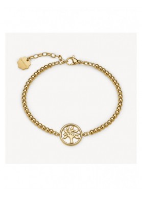 Bracciale Brosway Chakra dorato con albero della vita BHKB372