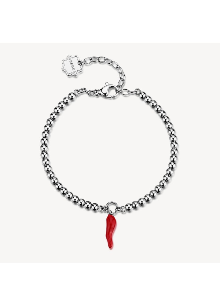 Bracciale Brosway Chakra con cornetto rosso BHKB375 - vista del prodotto