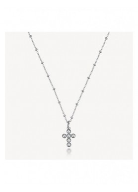 Collana Brosway Chakra BHKN203 con croce e perla - vista del gioiello