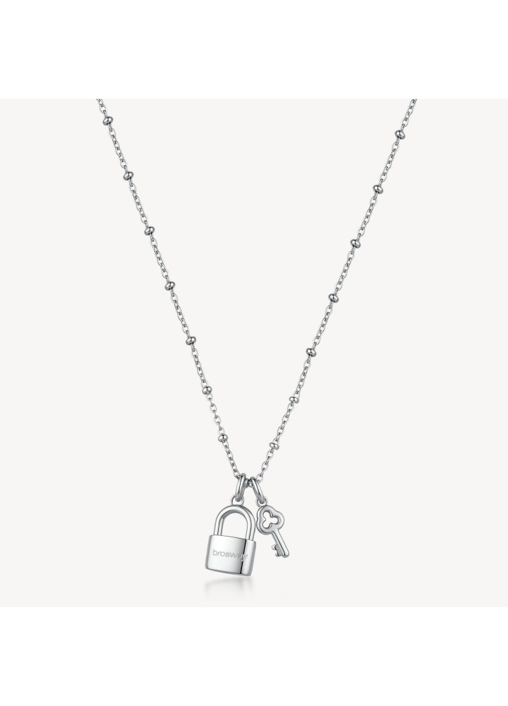 Collana Brosway Chakra con lucchetto e chiave BHKN209 - vista del prodotto