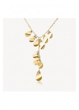 Collana Brosway Bloom dorata con pendenti e cristalli BOM08 — vista principale