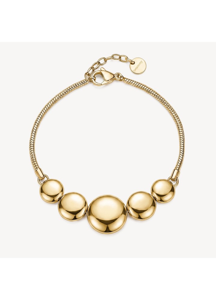 Bracciale Brosway Muse dorato con dischi convessi BUE14