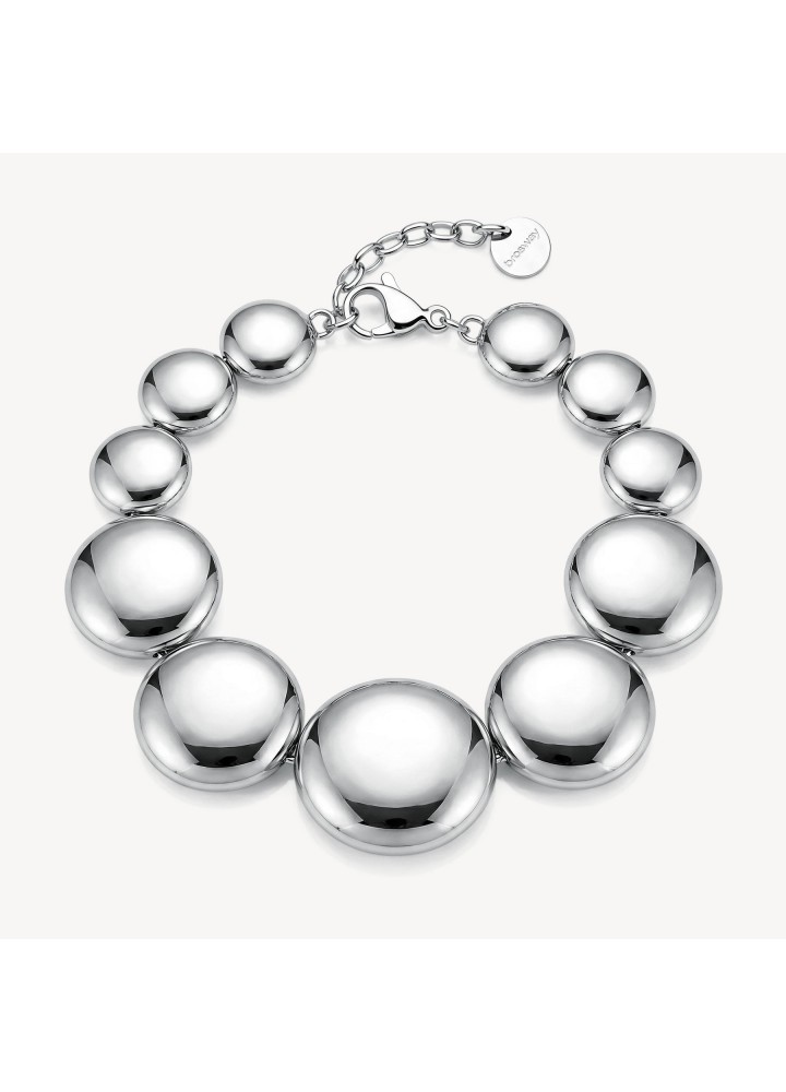 Bracciale Brosway Muse BUE15 in acciaio con dischi convessi - vista del gioiello