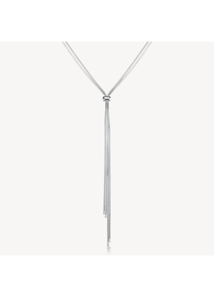 Collana lunga a Y Brosway Weave in acciaio con catene snake BWV01 — vista principale