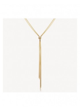 Collana a Y Brosway Weave dorata con catene snake BWV02