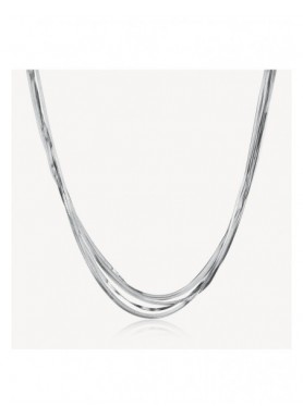 Collana girocollo Brosway Weave in acciaio con catene snake BWV03