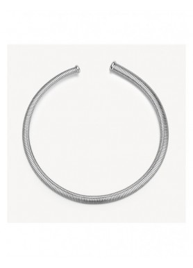 Collana choker Brosway Weave in acciaio con catena tubogas BWV05