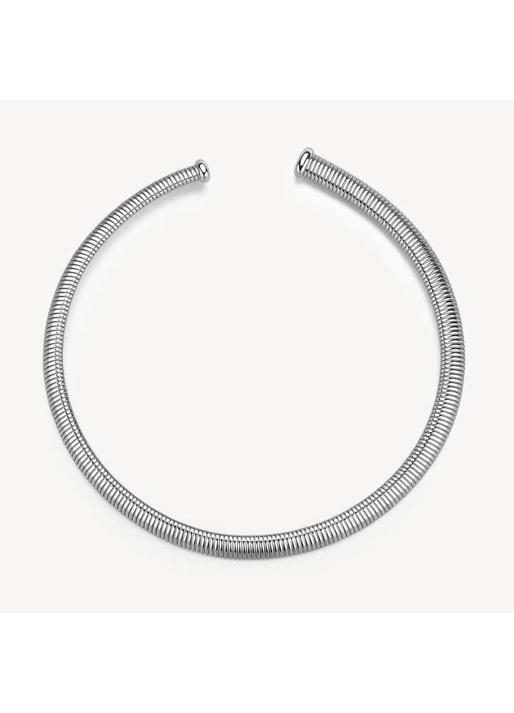 Collana choker Brosway Weave in acciaio con catena tubogas BWV05