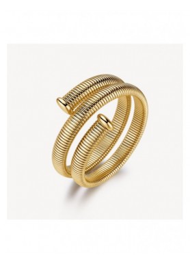 Bracciale rigido Brosway Weave dorato tubogas BWV12