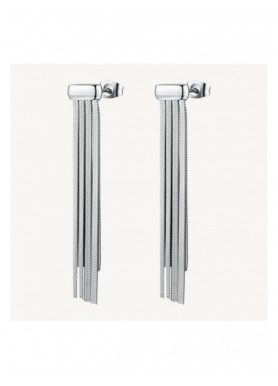Orecchini pendenti Brosway Weave in acciaio con catene snake BWV21