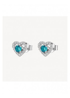 Orecchini a cuore Brosway Fancy Aqua Green con cubic zirconia paraiba FAG24