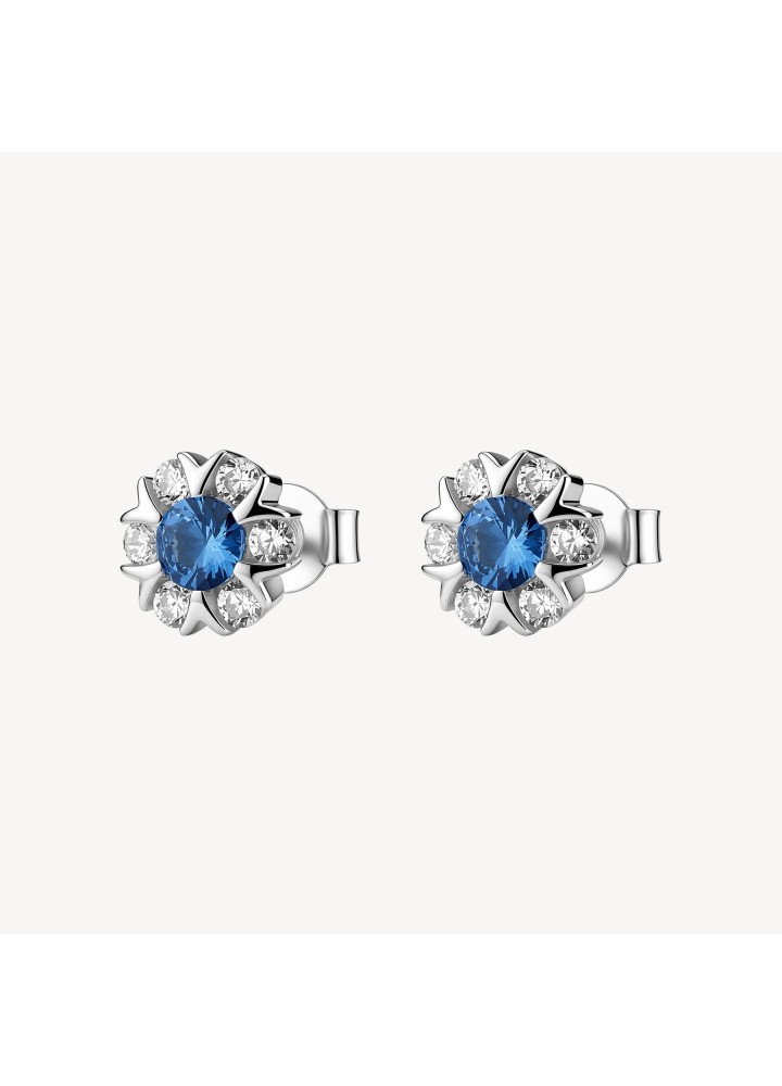 Orecchini Brosway Fancy Freedom Blue a fiore FFB137
