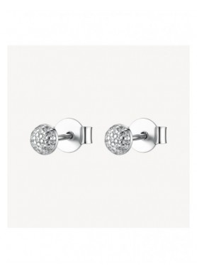 Orecchini punto luce Brosway Fancy Infinite White in argento rodiato FIW187