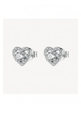 Orecchini a lobo Brosway Fancy Infinite White in argento con cuore FIW189 — vista principale