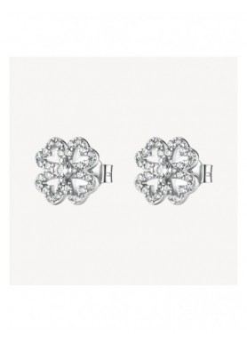 Orecchini Brosway Fancy Infinite White quadrifoglio FIW190