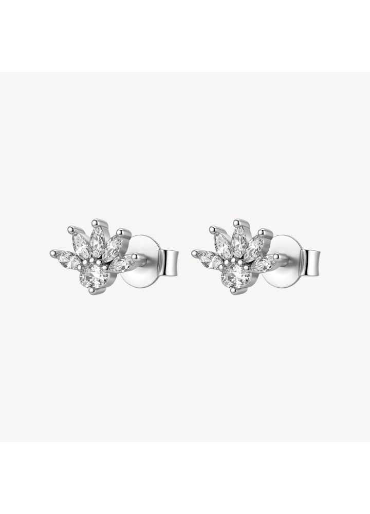 Orecchini a fiore Brosway Fancy Infinite White con cubic zirconia FIW193